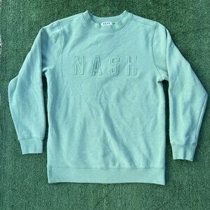 NASH Soft Green Crewneck Sweatshirt, Size S/M